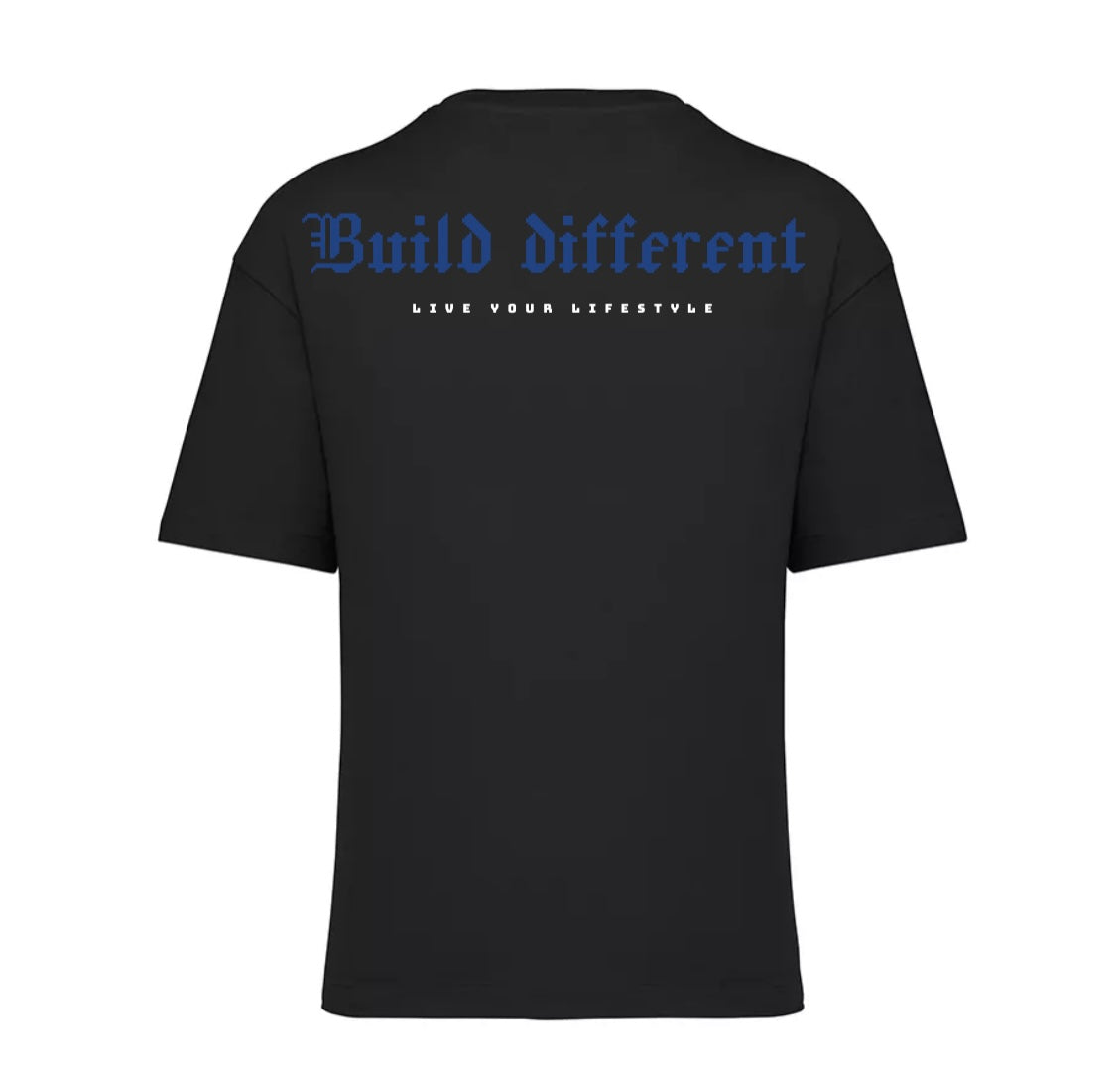 LIFESTYLE X Build Different T-shirt (black)